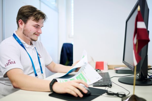 Print Media Technology, WorldSkills 2022 - Edgars Ancitis, Latvia - 15.10.2022, Aarau, Switzerland. © Manu Friederich / SwissSkills