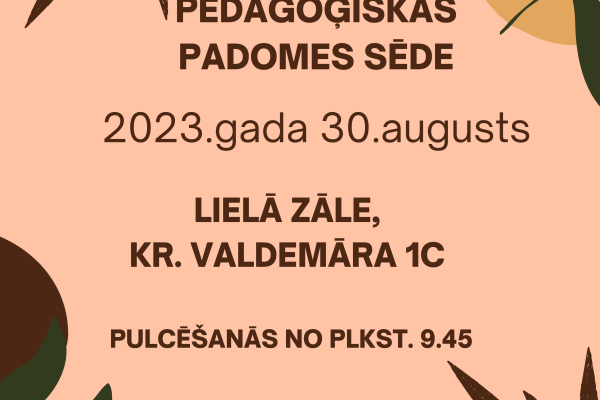 Pedagoģiskās padomes sēde_plakats